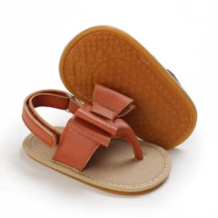 Summer Baby Shoes for Girls – Cute Bow Sandals with Anti-Slip Sole