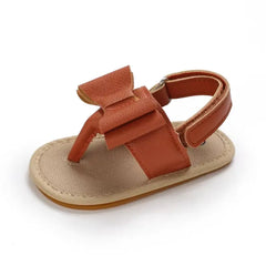 Summer Baby Shoes for Girls – Cute Bow Sandals with Anti-Slip Sole