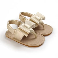 Summer Baby Shoes for Girls – Cute Bow Sandals with Anti-Slip Sole