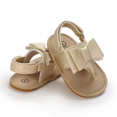 Summer Baby Shoes for Girls – Cute Bow Sandals with Anti-Slip Sole