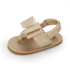 Summer Baby Shoes for Girls – Cute Bow Sandals with Anti-Slip Sole