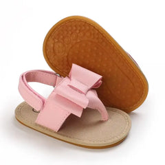 Summer Baby Shoes for Girls – Cute Bow Sandals with Anti-Slip Sole