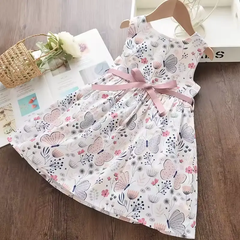 Summer Girls Floral Dress – Bear Leader Sleeveless A-Line Princess Dress