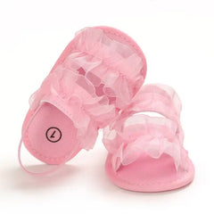 Summer Pink Baby Sandals for Girls – Comfortable First Walker Shoes