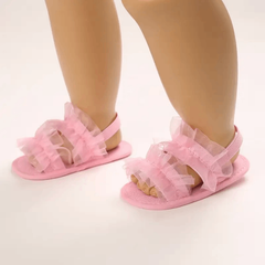 Summer Pink Baby Sandals for Girls – Comfortable First Walker Shoes