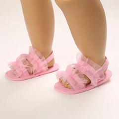 Summer Pink Baby Sandals for Girls – Comfortable First Walker Shoes