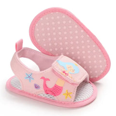 Summer Pink Baby Sandals for Girls – Comfortable First Walker Shoes