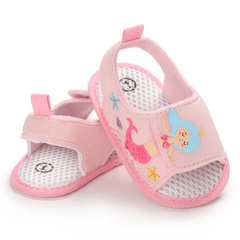 Summer Pink Baby Sandals for Girls – Comfortable First Walker Shoes