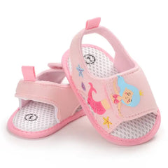 Summer Pink Baby Sandals for Girls – Comfortable First Walker Shoes