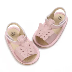 Summer Pink Baby Sandals for Girls – Comfortable First Walker Shoes