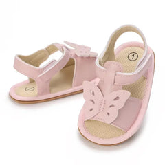 Summer Pink Baby Sandals for Girls – Comfortable First Walker Shoes