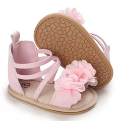 Summer Pink Baby Sandals for Girls – Comfortable First Walker Shoes