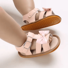 Summer Pink Baby Sandals for Girls – Comfortable First Walker Shoes