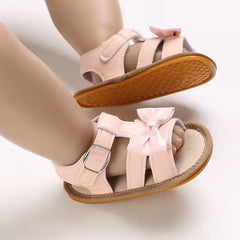 Summer Pink Baby Sandals for Girls – Comfortable First Walker Shoes
