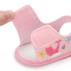 Summer Pink Baby Sandals for Girls – Comfortable First Walker Shoes