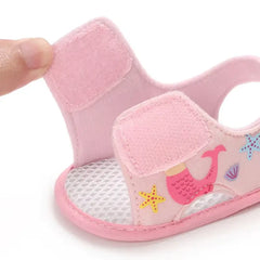 Summer Pink Baby Sandals for Girls – Comfortable First Walker Shoes