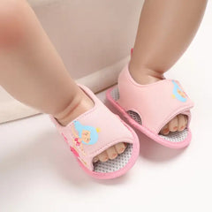 Summer Pink Baby Sandals for Girls – Comfortable First Walker Shoes