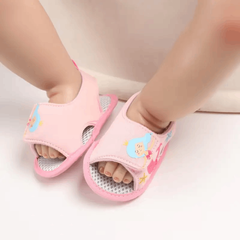 Summer Pink Baby Sandals for Girls – Comfortable First Walker Shoes