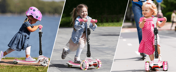Toddler Kick Scooter with LED Light Wheels