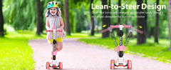 Toddler Kick Scooter with LED Light Wheels
