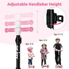 Toddler Kick Scooter with LED Light Wheels
