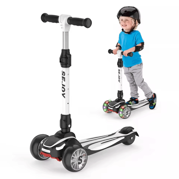 Toddler Kick Scooter with LED Light Wheels