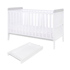 Rio Cot Bed with Mattress and Cot Top Changer