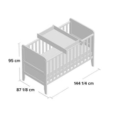 Rio Cot Bed with Mattress and Cot Top Changer