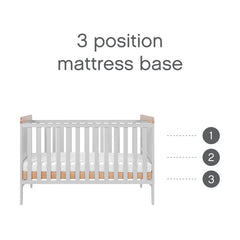 Rio Cot Bed with Mattress and Cot Top Changer