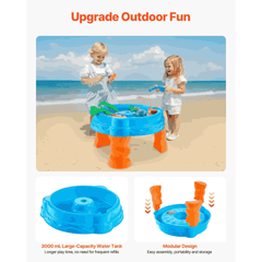 Water Table Playset with Fishing Game for Kids