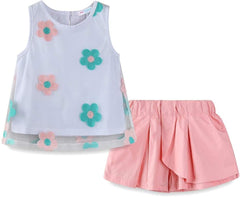 Little Girls Outfits Summer Holiday Sunflower