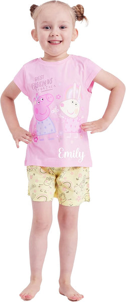 Personalised Girls Short Pyjamas Nightwear Best Friends