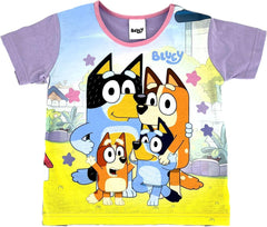 Bluey Girl'S 2 Piece Shortie Pyjama Set Family