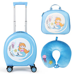 4-Piece Kid’S Luggage Set Kids Journey Suitcase Set