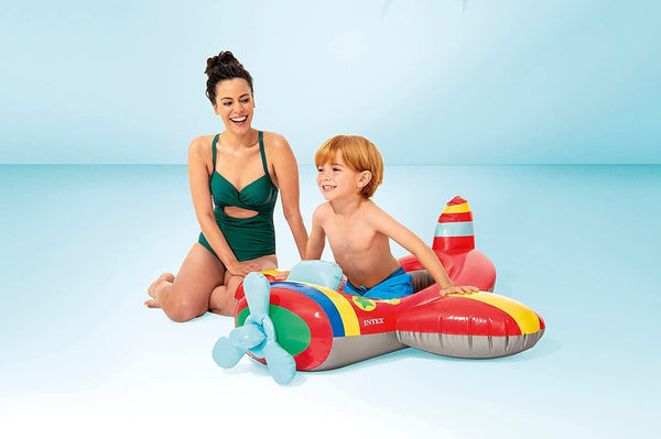 Kids Inflatable Swimming Pool Lilos Water Ride on Boat Float Beach Raft Toy