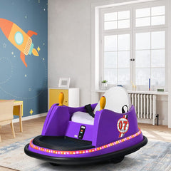 Kids Ride-On Bumper Car with Colorful Flashing Lights and Music