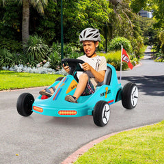 12V Kids Electric Go Kart with Remote and 3 Speeds and Lights