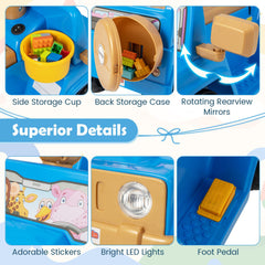 6V Kids Riding Toy with Sound Effects One-Button Start