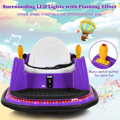 Kids Ride-On Bumper Car with Colorful Flashing Lights and Music