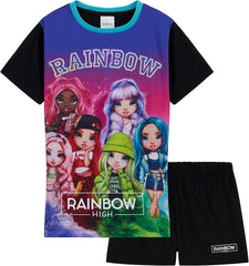 Pjs for Girls Summer T-Shirt and Short Girls Pyjamas 2 Piece Set Soft Lounge Wear 5-12 Years Kids Pjs Nightwear Gifts for Girls