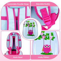 2 Pieces Kids Luggage Set with Carry-On Suitcase and Backpack-Forest