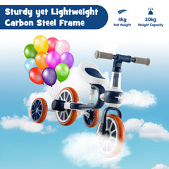 4-In-1 Multifunctional Kids Training Balance Trike Wih Adjustable Push Handle