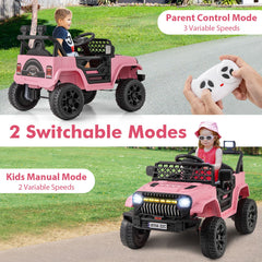 12V Kids Ride on Truck Battery Powered Car with Parental Remote
