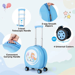 4-Piece Kid’S Luggage Set Kids Journey Suitcase Set
