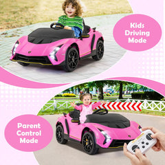 12V Kids Ride on Car 4WD Lamborghini Licensed with 3 Speeds and Music