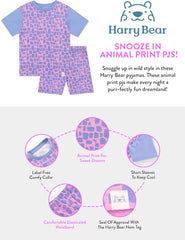 Leopard Print Pyjamas | Girls Short Pyjamas | Cotton Girls’ Pyjama Sets | Ages 3 to 13 Years