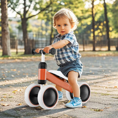 No Pedal Baby 4 Wheels Balance Bike with Non-Slip Handlerbar