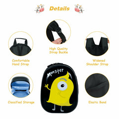 2 Pieces Kids Luggage Set with 4 Casters and Retractable Handle