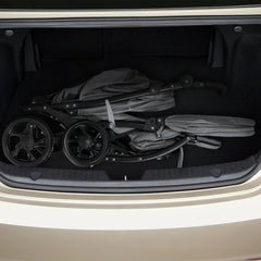 Double Pushchair with Adjustable Backrest and Sunshade
