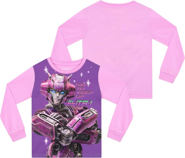 Girls Pyjamas | Autobots Pj'S | Elita-1 Girls' Pyjama Sets | Ages 3 to 10 Years